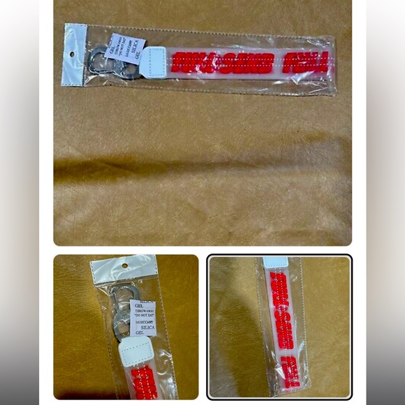 FULL SEND KEYCHAIN CLIP SHORT LANYARD CANOPENER 11" NEW RED - Picture 2 of 2